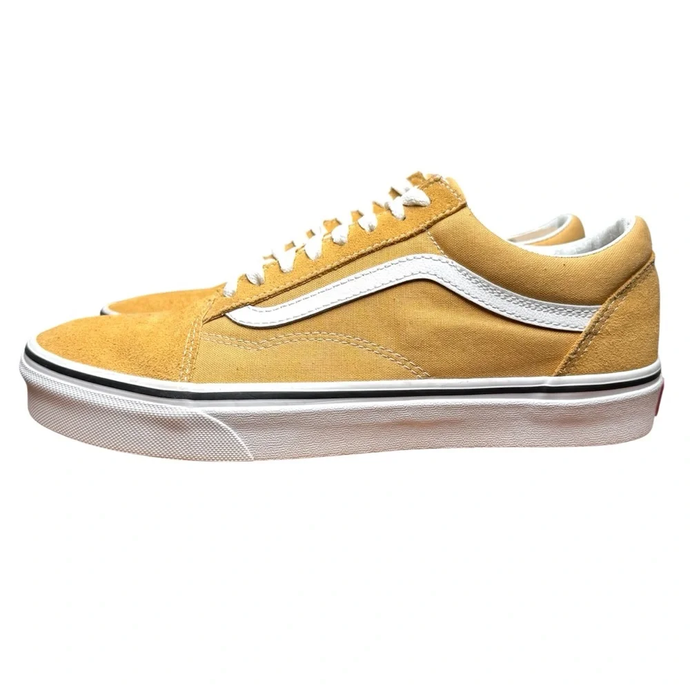 Vans Men's Old Skool Mustard Yellow Low Top Skateboard Sneakers Shoes M 8/W 9.5